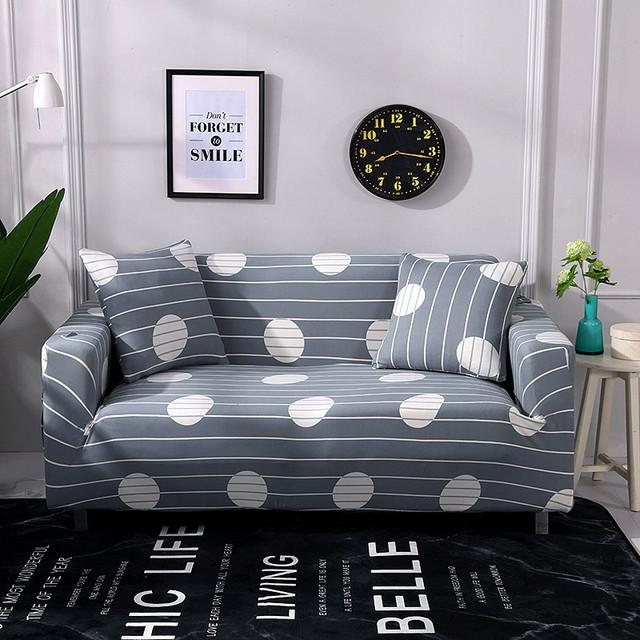 Stretch Slipcovers Latest All -Wraped Couch Cover 1 2 3 4 Seat Furniture Protector Sectional Chaise Longue Armchair Case