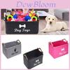 Felt Toy Storage Box With Wooden Handle Large Square Storage Container For Pet Toys