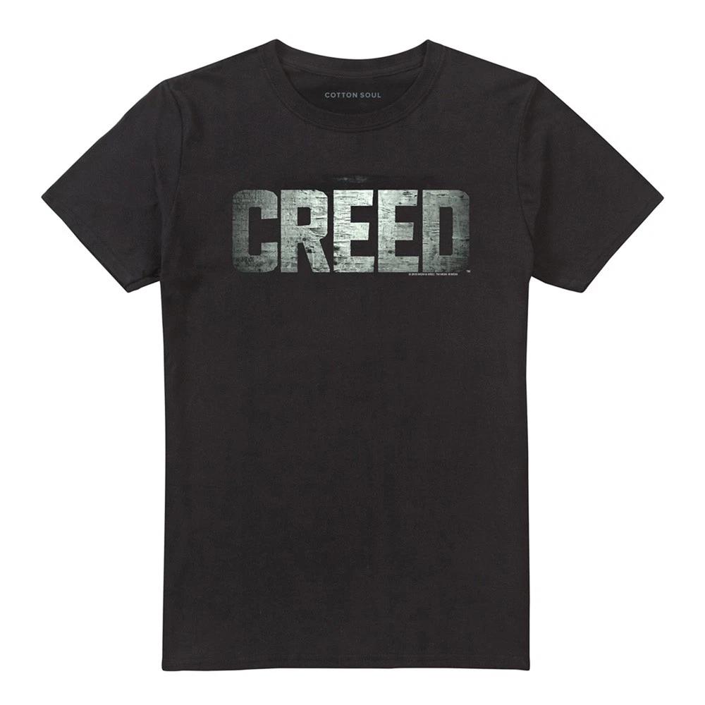 Creed Logo 100% Cotton T-shirt Mens Tees Top S-5XL, Black 4XL