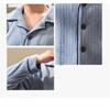 Høst og vinter Ny pyjamas Langermet flanell varm pyjamas for menn Stor størrelse Ensfarget familieklessett