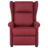 Massage Chair Wine Red Fabric