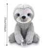 Dekorační polštář Velké oči Línivec Plyšová hračka Plyšová zvířátka Měkký pohodlný Plyšový línivec Hnědá Šedá 25cm Simulační panenka línivce Dětská hračka