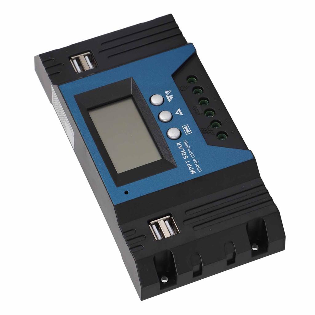 12V 24V Solar-Laderegler-Regler 4 USB-Anschlüsse 5V 2,5A Parameter einstellbar LCD-Anzeige für Zuhause Wohnmobil Boot 40A