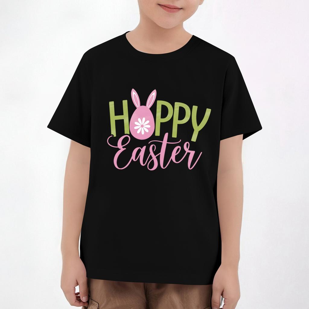 Ostern Kinder Hals Kurzarm Print Top