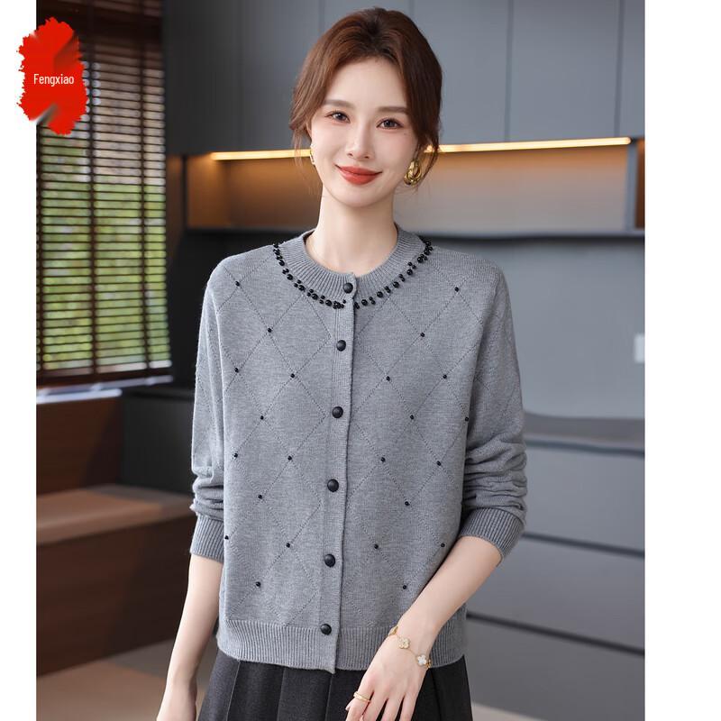 

Женский осенний вязаный кардиган Fengxiao One Size