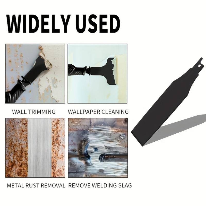 Heavy Duty Scraping Blades Set Suitable With Most Reciprocating Saw Putty Removal Kit For Wall Ground Renovations