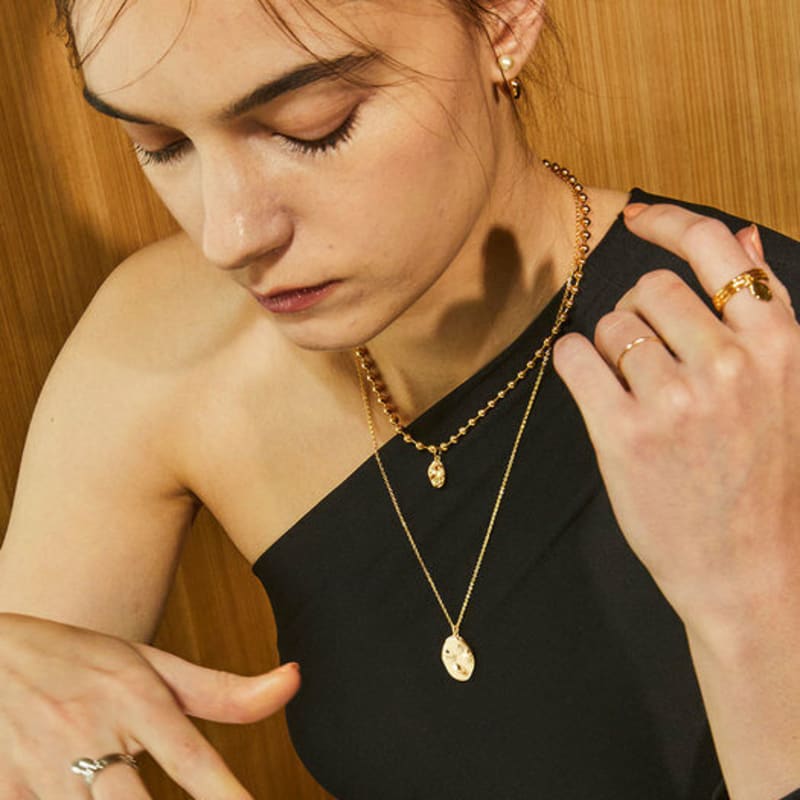 OSTKAKA Femina Long Necklace Gold