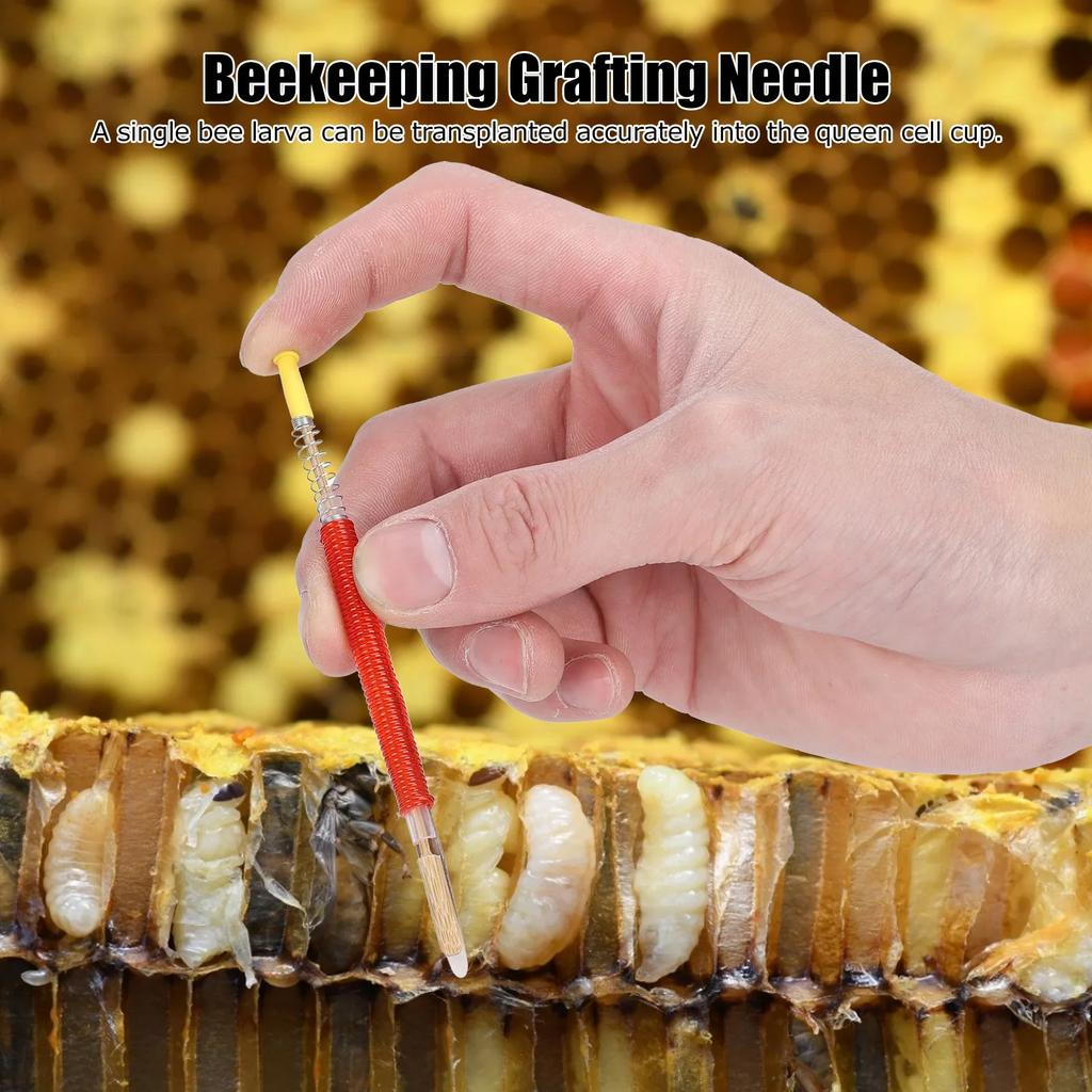 25Pcs Beekeeping Larvae Grafting Needle Bee Queen Rearing Tool Apiculture Equipment