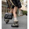 Short Boots Children Huge Good-Looking With Skirt Super Fire Thin Velvet Winter Thick Bottom Thick Heel Medium Tube Fluff