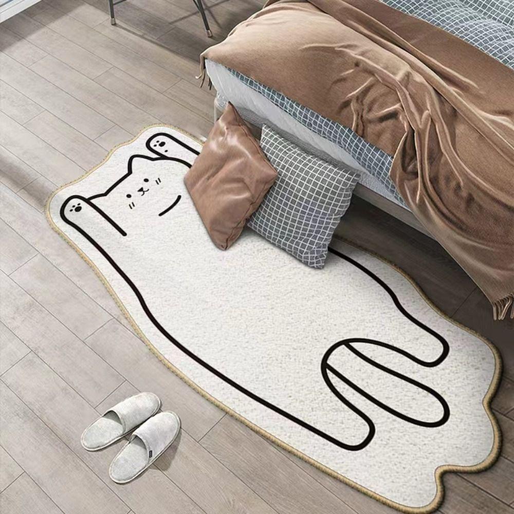 Irregular Cartoon Animal Carpet Thickened Bedside Rug New Cat Floor Mat  Coffee Table
