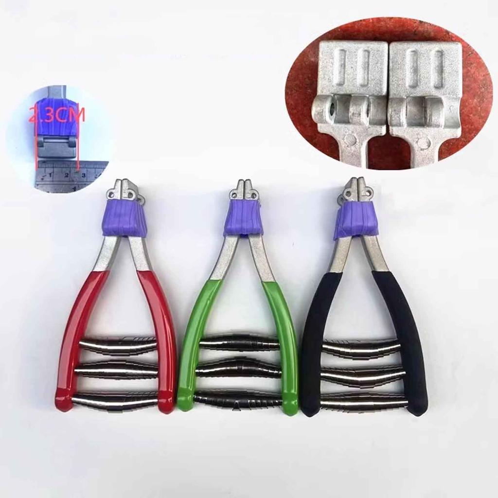 Badminton Racket Starting Stringing Clamp with Pad, 3 Spring Tennis Racket Blocking Decompression Pad Fixing Starter Clip