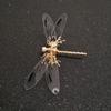 Zinc Zinc Alloy Barrettes Bride Women Bridal Hair Clip Jewelry Wedding Headdress Dragonfly Hairpins Gold