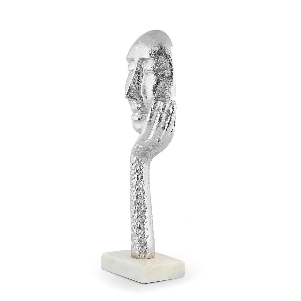 Modern Art Showpiece Sculpture Decorative Abstract Thinker Men with Hand Statue Home Dcor Living Room Decoration Items House Warming Gift