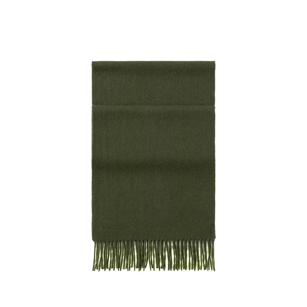 Autumn And Winter New Solid Color Simple 100% Wool Scarf Women'S Atmosphere High End Versatile Scarf Men'S Shawl