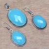 Necklace Chalcedony Natural  Beads Blue 20" Cts Round Sterling
