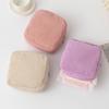 Corduroy Makeup & Sanitary Napkin Storage Bag - Portable Small Coin Purse