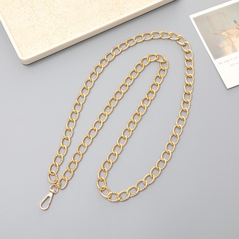 Metalowy łańcuszek do telefonu crossbody odporny na upadki z klipsem i smyczą 125 cm