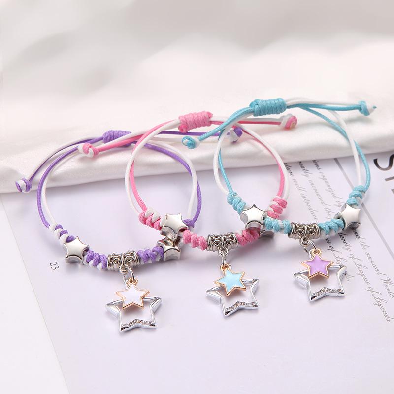 Korean Style Cute Handmade Friendship Bracelet Set – Three Braided Ropes