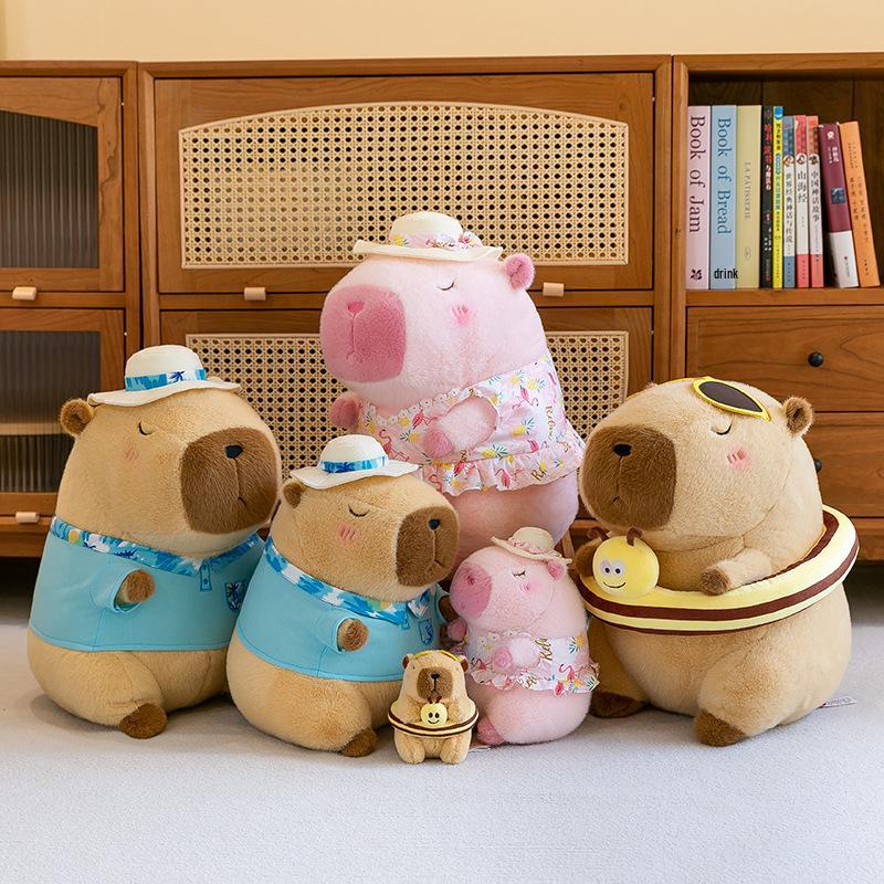 Adorable Capybara & Bear Plush Toy - Perfect Birthday Gift