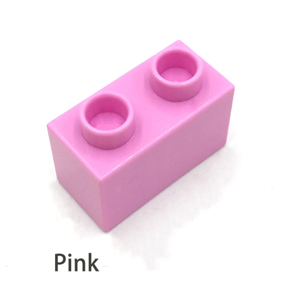 Non-Toxic Big Size Diy Building Blocks Thick Figures Bricks 1X2Dot 24Pcs Educational Creative Toys For Children Compatible With Brands