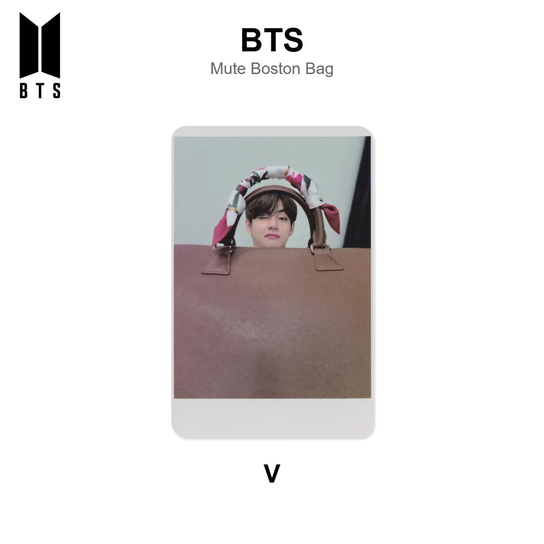 BTS V Mute Boston Bag Official Photocard V