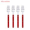 304 Stainless Steel Tableware 4 Pcs Set, Household Knife Fork Dessert Spoon, Restaurant Cutlery Sets with Stylish Designs