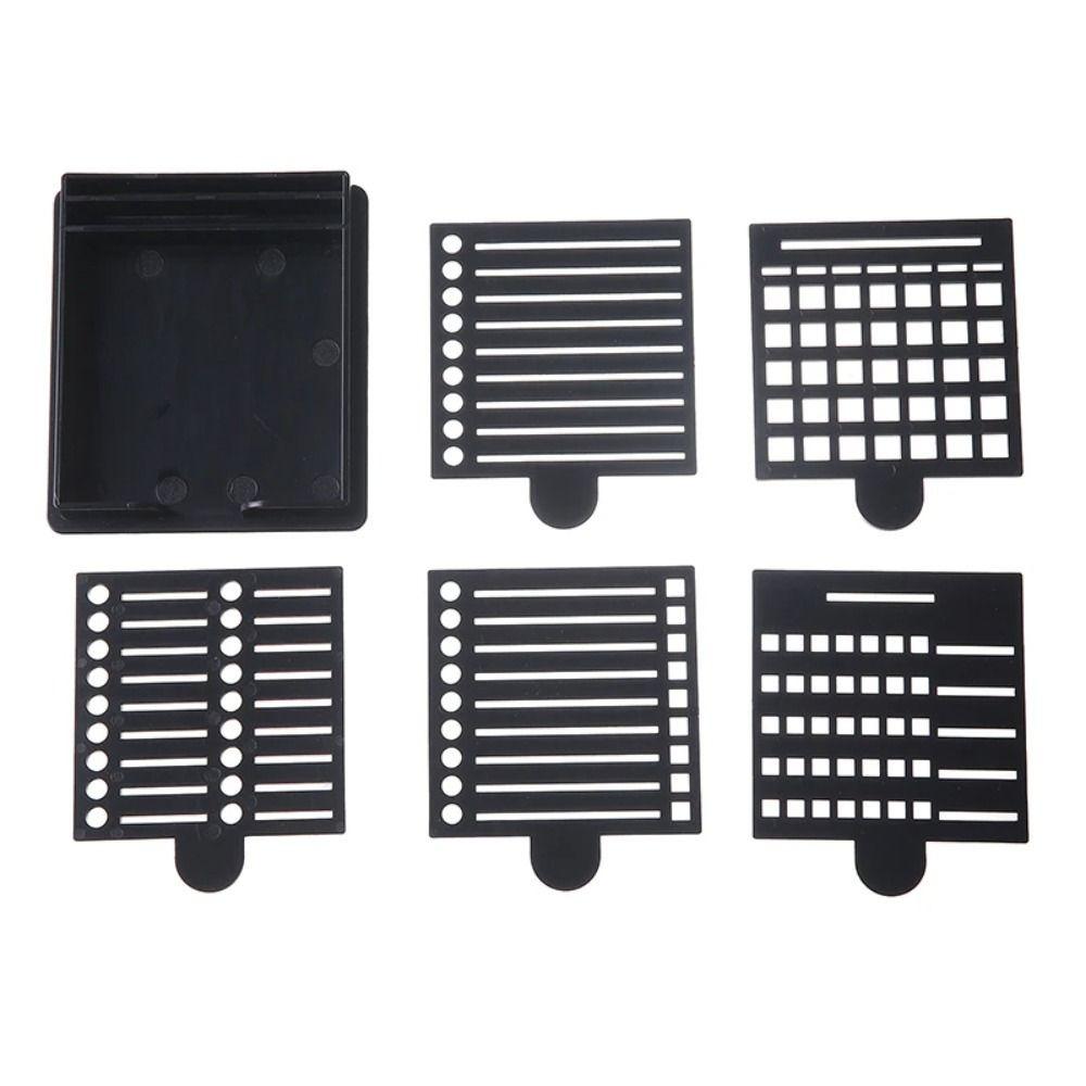 Multi Purpose Sticky Note Stencil with Template Notepad Dispenser Sticky Note Holder Set  Desk