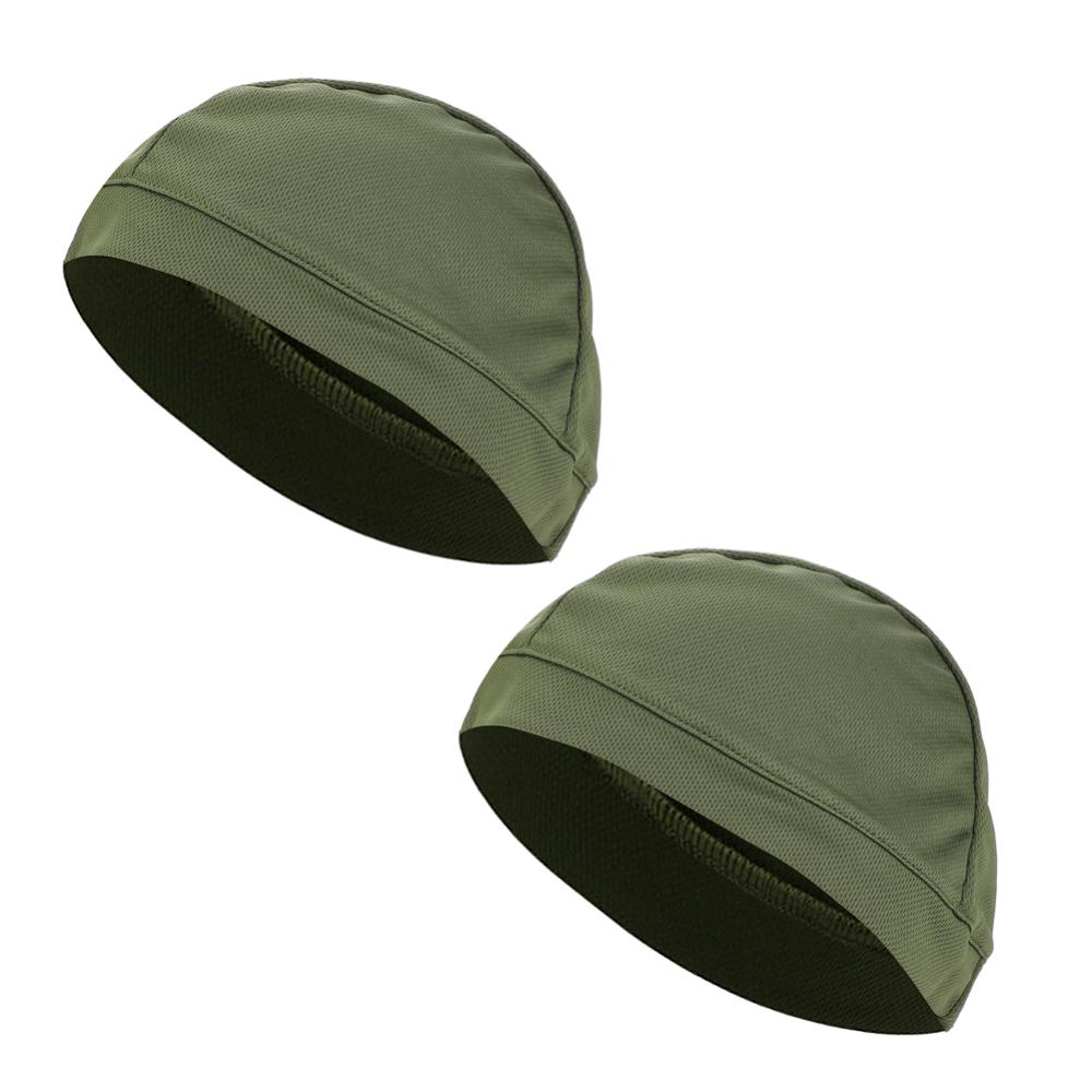 2 PCS Breathable Cycling Cap Wicking Cycling Skull Cap Soft Helmet Liner  For Outdoor Sport