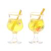 2Pcs Mini Drink Cups Model Pretend Play Mini Food Doll Accessories Fit Play House Toy Dollhouse Miniature