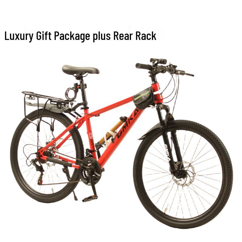 Jiemai Kai 24"/26" Variable Speed Mountain Bike with Double Disc Brakes - Ideal Gift and Event Off-road Bike.