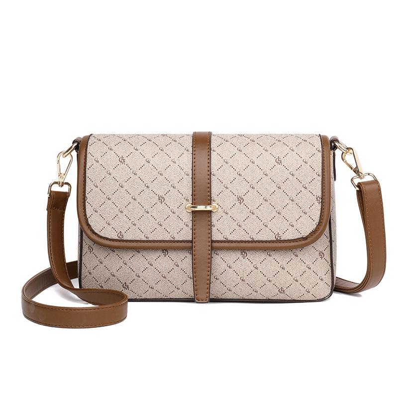 

Bag women s bag 2025 new trend printing high-end sense versatile underarm bag small square bag fashion shoulder messenger bag хаки