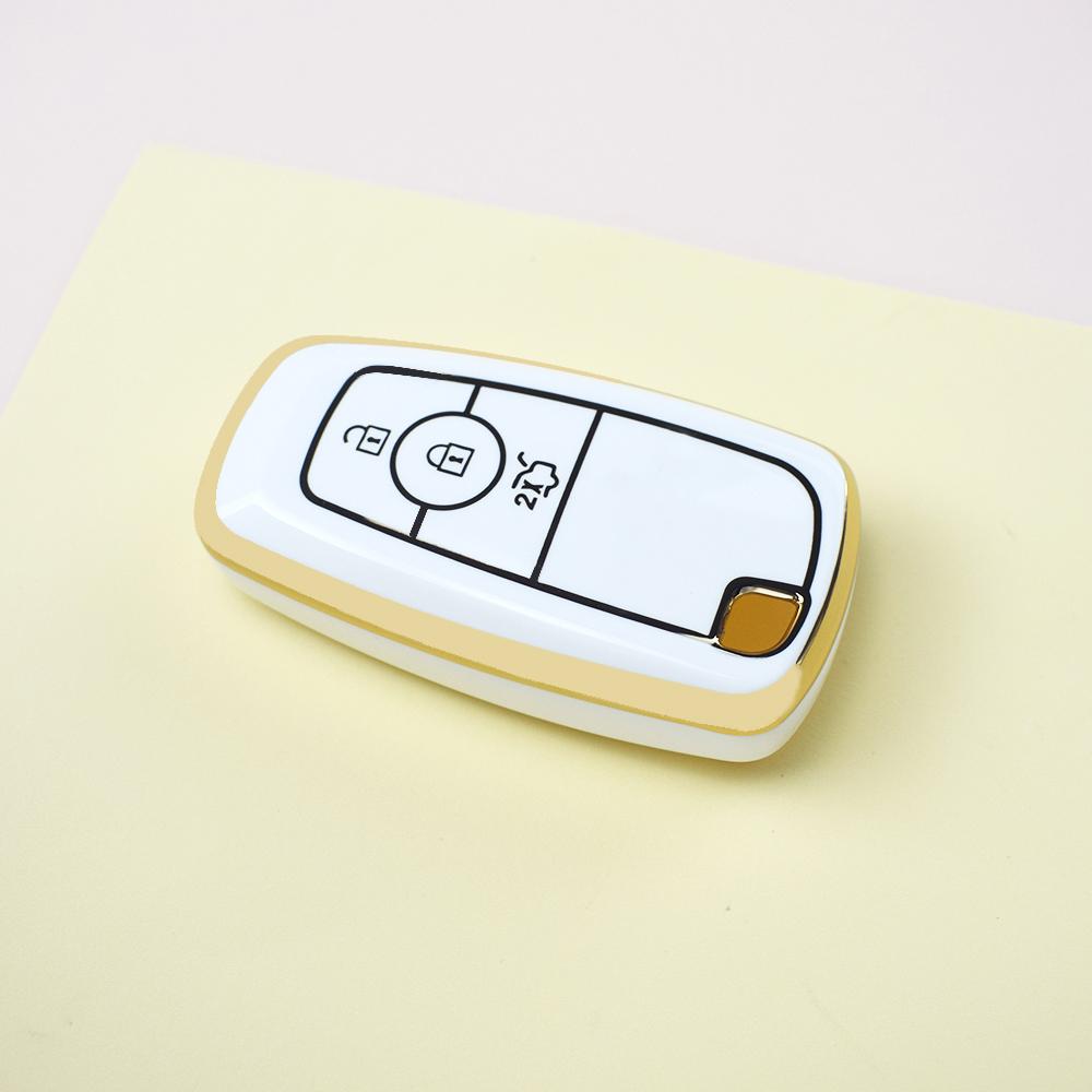 3 Buttons Smart Remote Car Key Keyless Case Cover Shell Fob for Ford Mustang Edge Fusion Explorer F150 F250 F350 Ecosport