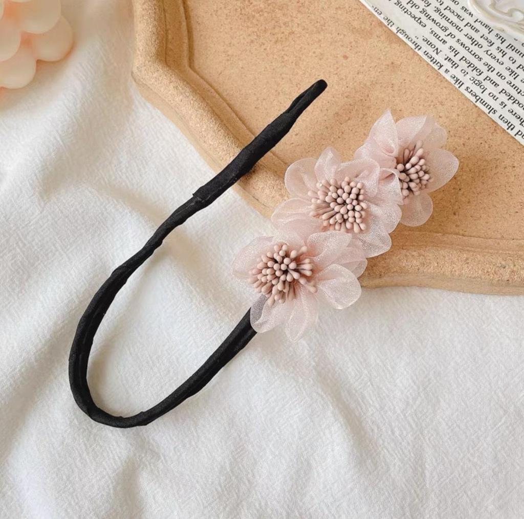 2024 Women's Pearl Flower Bun Twister: Korean Hair Accessory