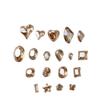K9 Champagne Nail Art Rhinestone Jewelry - High Quality Irregular Crystal, Fat Square, Water Drop, Heart-Shaped Decorations