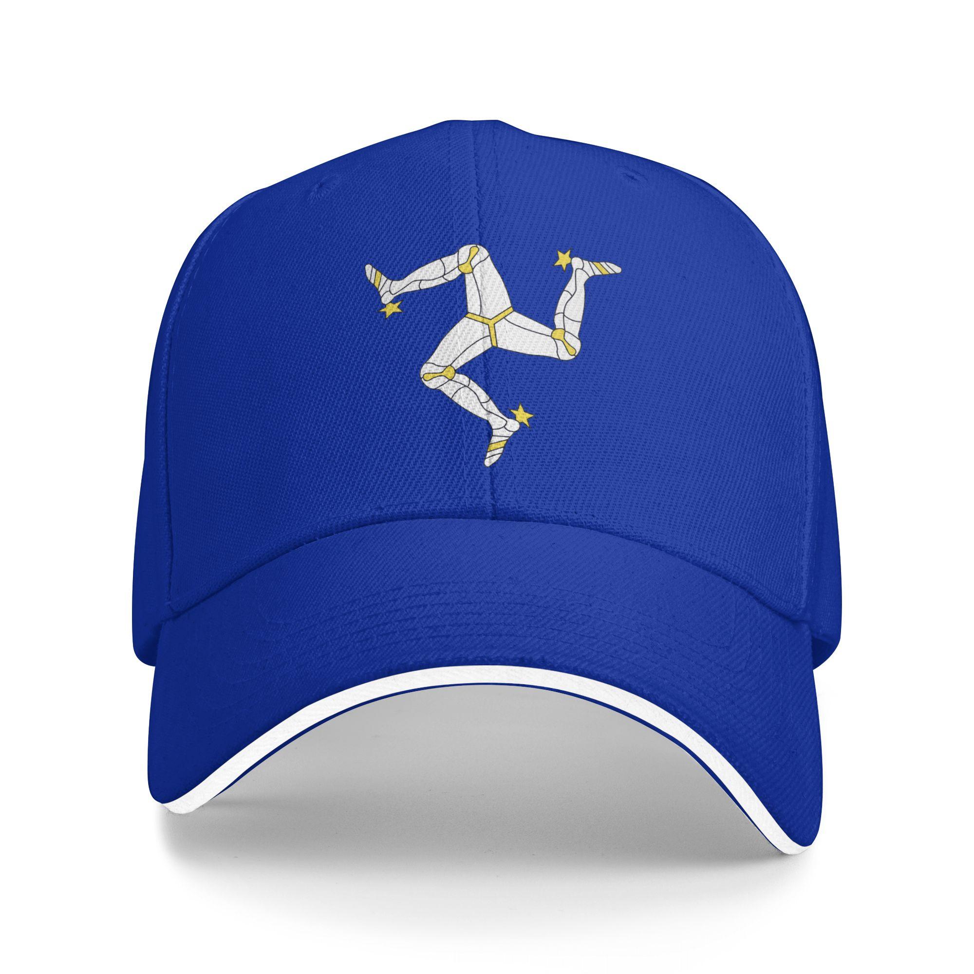 Custom Isle Of Unisex Flag Baseball Cap Unisex Women Adjustable  Dad Hat Sports Snapback Caps One Size