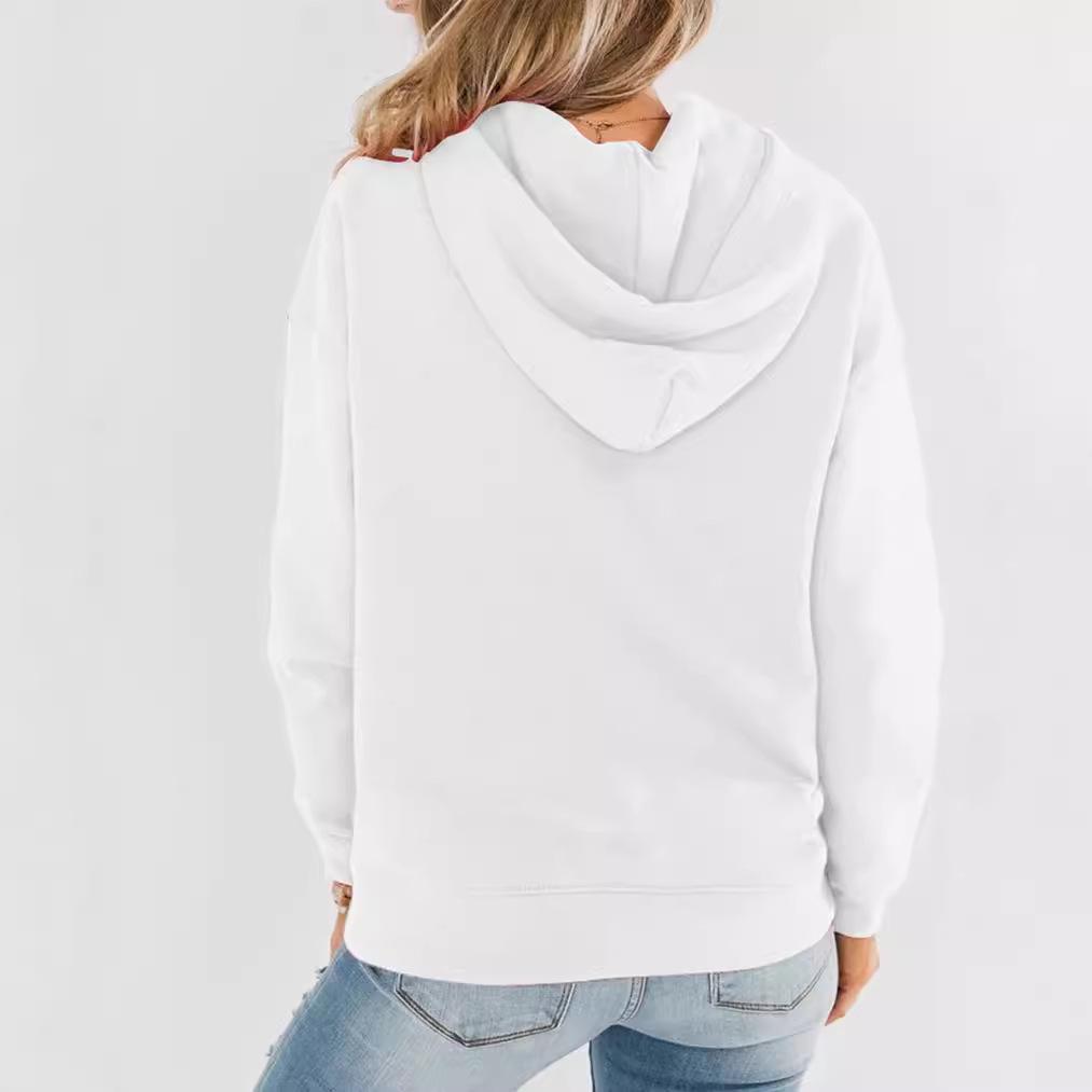 2024 Women's Casual Loose Hooded Sweatshirt - Autumn/Winter Style