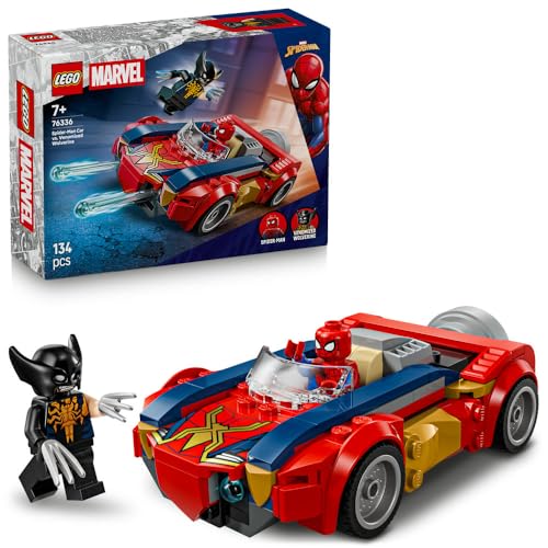 

LEGO Marvel Человек-Паук против. Игрушка-конструктор «Битва Венома и Росомахи», Подарок на день рождения, Строительные блоки, Мальчики и девочки, Возраст 7, 8 и 9 лет, Ученики начальной школы, М