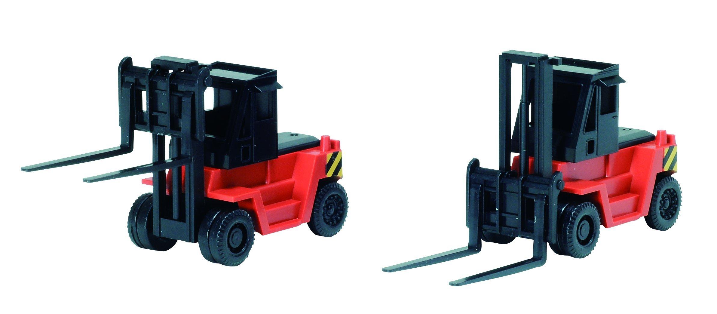 

TOMIX N gauge 2 model railway supplies forklift, orange, units, 3518,