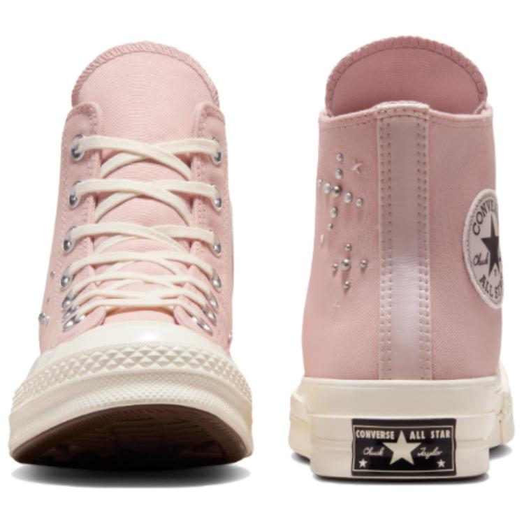 Converse Chuck 70 High Pearls & Studs - Flush Stone Women Sneakers Pink Blush-Hush Egret A12511C