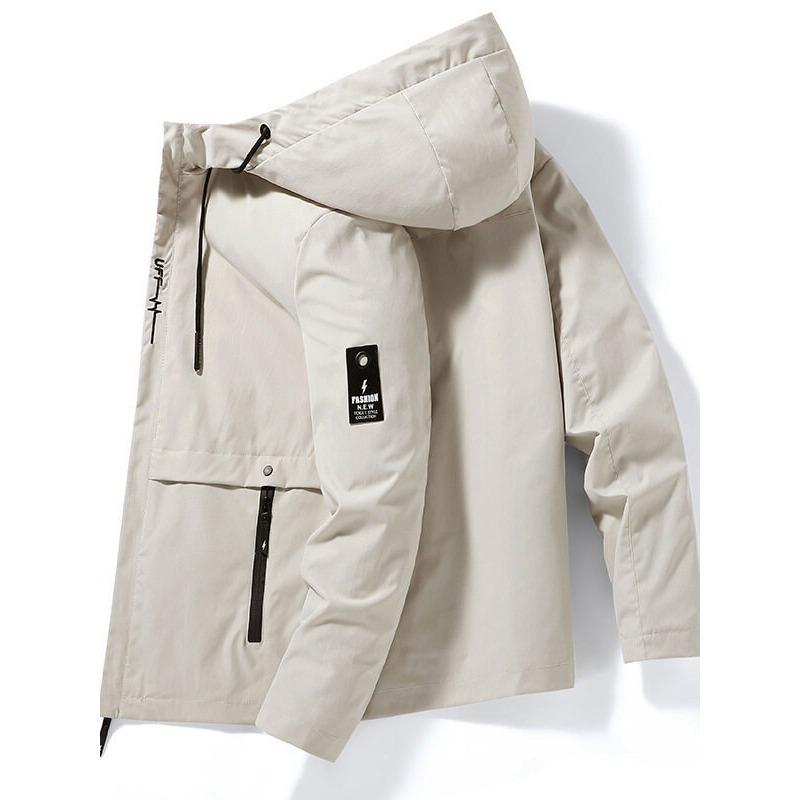 Ropa de Béisbol Casual Juvenil de Primavera y Otoño Chaqueta con Capucha Cárdigan Chaqueta Deportiva para Hombre Moda Coreana