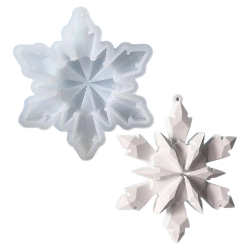 Reusable Silicone Snowflake Molds For Festival Party Decorations And Baking Supplies Seasonal Ornament Mould