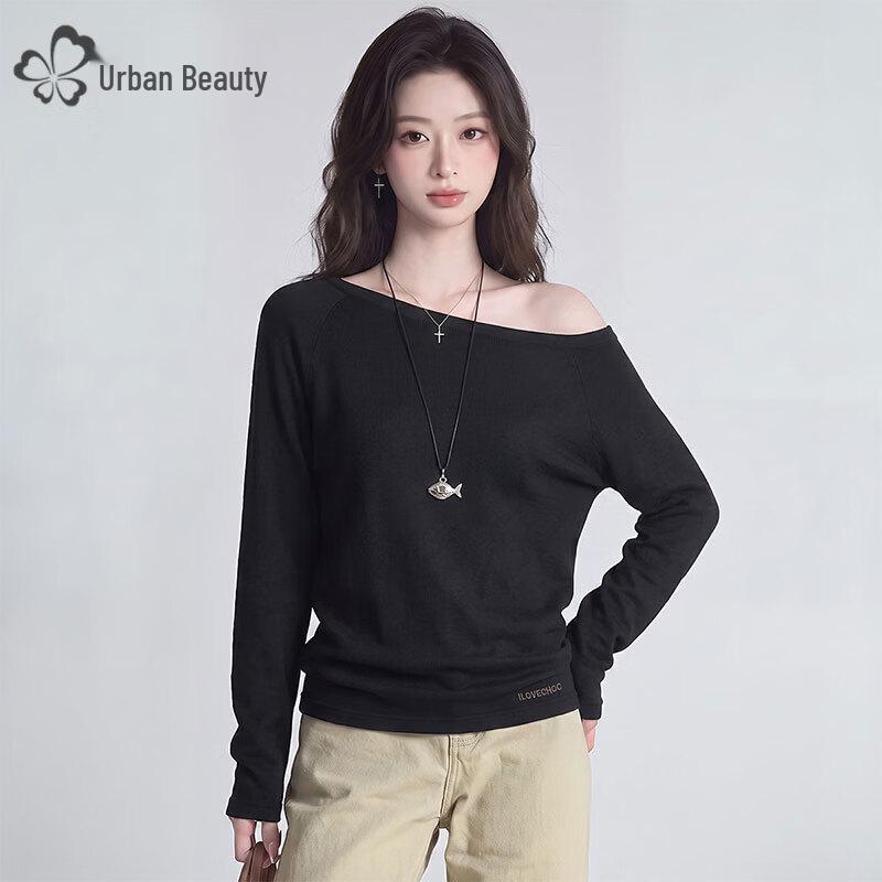 Women's Asymmetrical Off-Shoulder Long Sleeve T-Shirt
