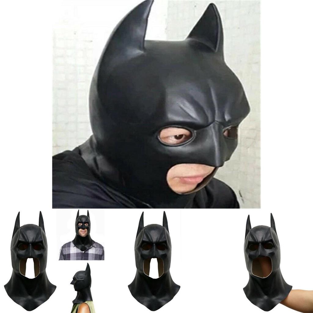 Ultimátní Batmanova celoobličejová maska s kápí pro dospělý cosplay Temný rytíř povstal Halloweenská rekvizita