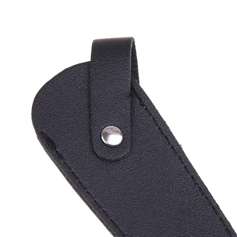 Professional Hairdresser Barber Scissors Leather Case Pu Leather Protective Case Single Pack Portable Pet Scissors Storage Bag