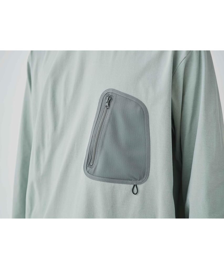 Water Active Long Sleeve BLACK M Long Sleeve Long Unisex Amphibious [Snow Peak] T-Shirt T-shirt Men's Women's