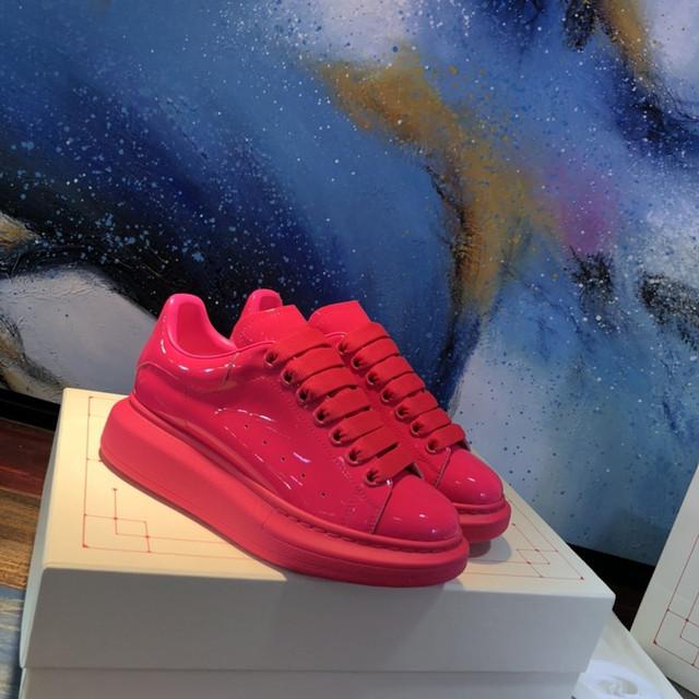 

Красочные однотонные женские кроссовки, повседневная спортивная обувь из натуральной кожи на шнуровке, популярные плоские матовые гладкие мужские кроссовки на плоской подошве 37