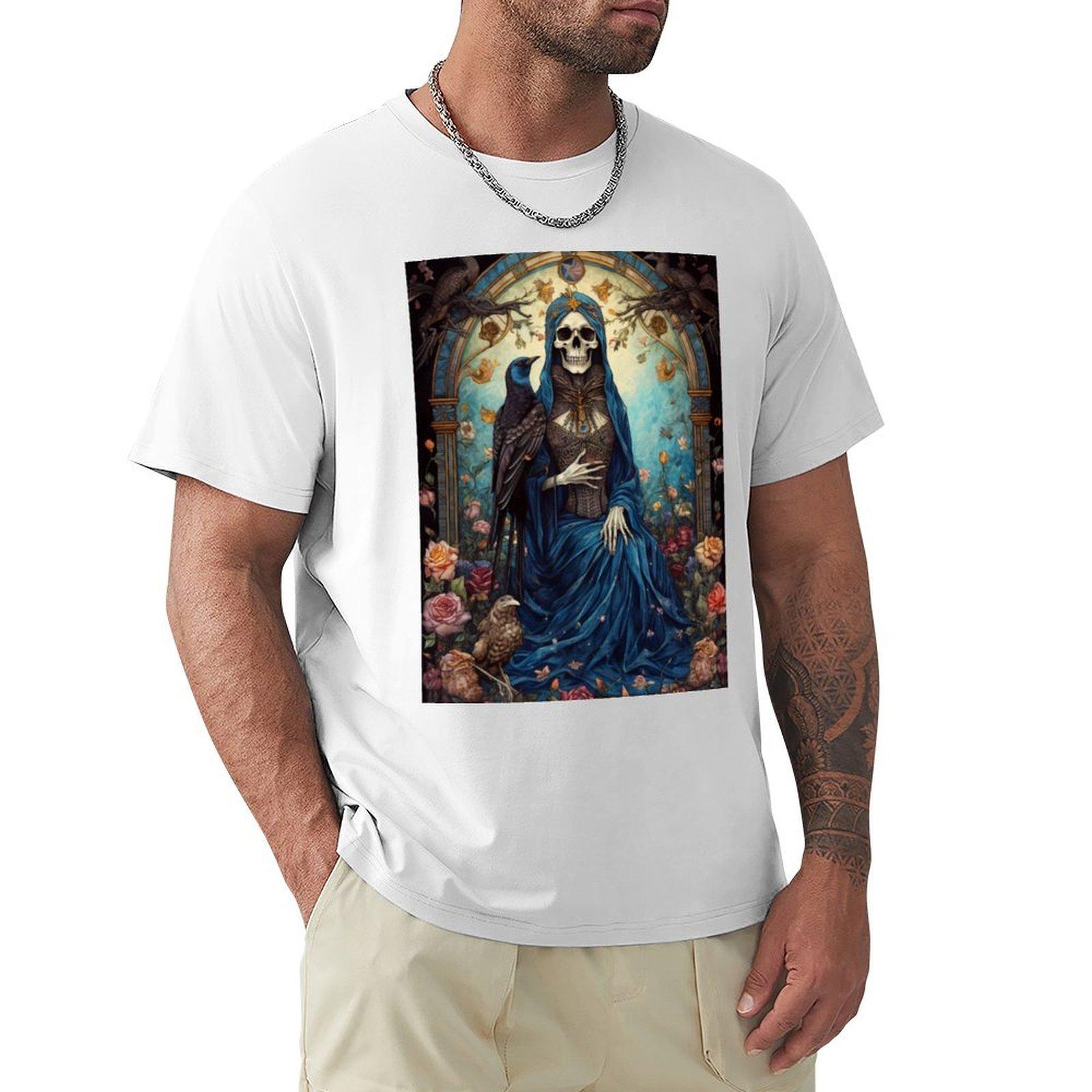 Nuestra Seora de la Santa Muerte TShirt quickdrying shirts graphic tee quick drying tshirts for men S
