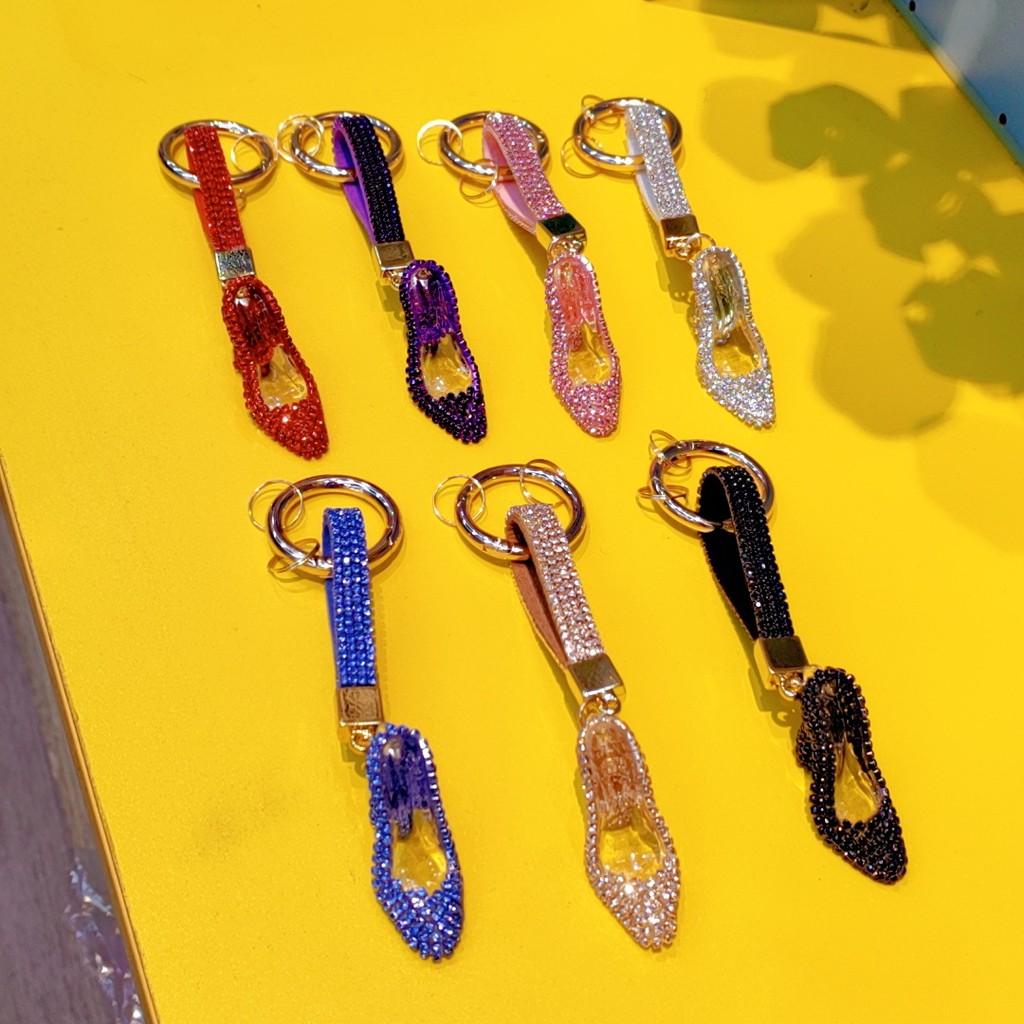Crystal Shoe Keychain With Diamonds For Gift Brides Wedding Party Decor