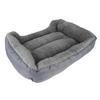 Pet Cushion PP Cotton Soft Skin Friendly Comfortable Waterproof Pet Bed for 4 Seasons Gray M