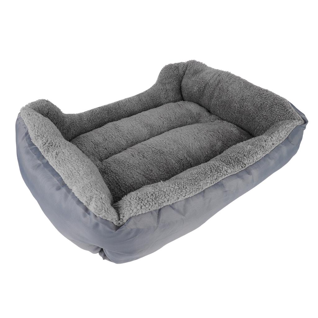 Pet Cushion PP Cotton Soft Skin Friendly Comfortable Waterproof Pet Bed for 4 Seasons Gray M
